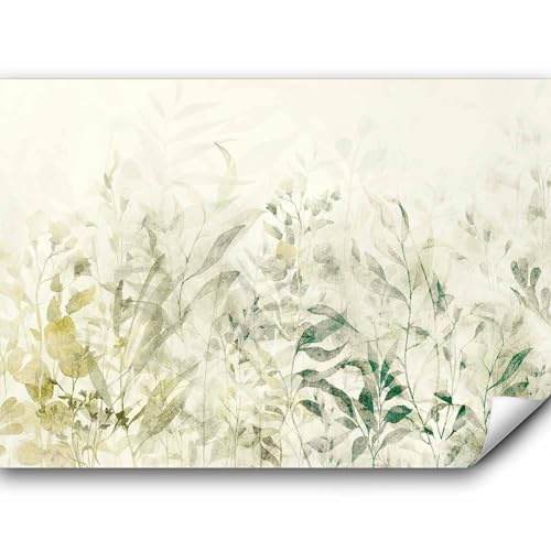 murando PREMIUM Papier peint Feuilles Feuillage 400x280 cm Décoration Murale XXL Poster Tableaux Muraux Tapisserie Photo Trompe l'oeil Nature Plante beige b-A-0880-a-d