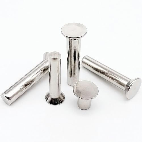 10/50 Stück M1 M1,2 M2 M2,5 M3 M4 M5 M6 304 Edelstahl Flachsenkkopf Vollniet selbststopfend GB869 Durchmesser 1–6 mm-M2 50 Stück-16 mm