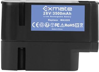 Exmate 28V 3.5Ah Akku passend für Landroid L1500i WG798E, M 500B WG755E, M WG794E, M WG794EDC Mähroboter ersetzt WA3225, WA3565