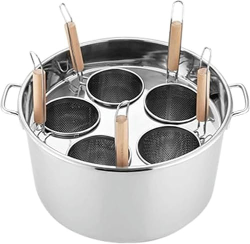 Marmites à pâtes, avec séparateur et passoire, ensemble de marmites, marmites avec couvercles, ensemble d'inserts pour cuiseur à pâtes 3/4/5 trous, pour cuisine à domicile, restaurant, outil de cuis