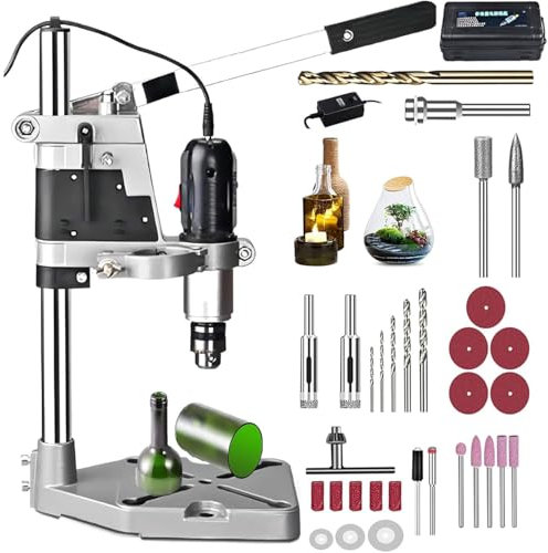 YYLHJW 36 Pezzi Kit di Taglio della Bottiglia elettrica, taglierina per Bottiglia di Vetro elettrica da 72 W, Piccolo Foro per Foro per Vaso di Fiori in lucidata