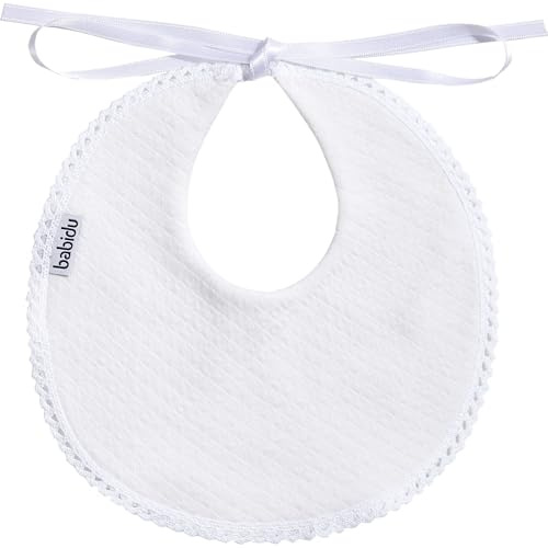 BABIDU Baberos Bebé 100% Algodón Suaves, Absorbentes, Impermeables Para Recién Nacidos y 0-6 Meses, Baberos Redondos y Cuadrados, Rizo para Babas y Alimentación, Unisex Babero Ajustable Talla Única