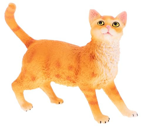 BESTonZON Figura De Gato De Plástico Realista para Decoración del Hogar y Juguete Cognitivo para Modelo De Gato Imitación para Adornos y Enseñanza