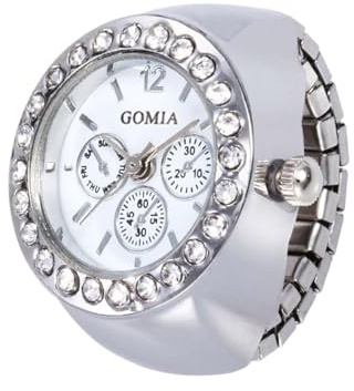 Generisch Ringuhrenringe für Damen - Vintage analoge Fingeruhr | Modische Quarzuhr, analoger Fingerring, Uhrenring, Herren- und Damenschmuck, Geschenke