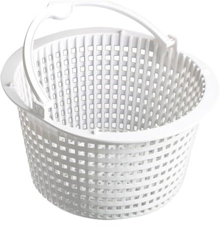 Fenayuu Panier de Skimmer 16,5 cm | Panier de Filtre de Piscine | Filtre à Feuilles de Bassin | Panier de Skimmer Rond avec poignée – Ne Pas enlever Les Feuilles de dérive pour Le Nettoyage de la