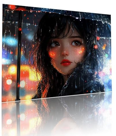 Jigsaw Puzzle Adultos Chica Dibujos Animados Rompecabezas Educa Puzzle Desafiando lo Imposible 1500 Piezas Incluye Pegamento Fix a Partir de 7 AñOs Actividades de Juego, como Regalo 57x87cm t-773