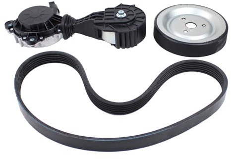 DriveFix Accessory Drive Belt Tensioner Assembly w/Idler Wheel Engine Water Pump Pulley and Serpentine Belt for Mini Cooper Countryman Paceman 1.6L