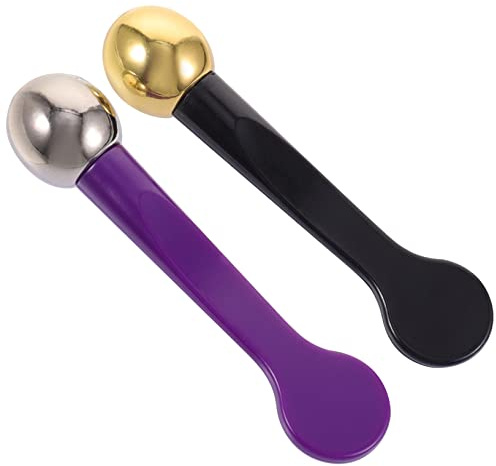 TOPPERFUN 2pièces Masseur Oculaire Portable Lot D'applicateurs De Crème Pour Yeux Pratique Pour Réduire La Fatigue Oculaire Lors De L'application De Soins