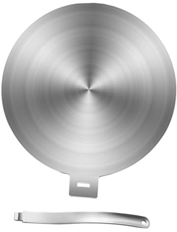 Convertisseur Diffuseur de Chaleur en Acier Inoxydable pour Cuisson | Argenté, Usage Polyvalent Diverses Plaques, Décongélation Rapide, Matériau Robuste