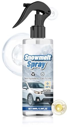 Generisch Spray de dégivrage pour voiture | 100 ml Produit de protection longue durée contre la formation de glace et de neige pour vitres de voiture, dégivreur de pare-brise de voiture | Pour SUV