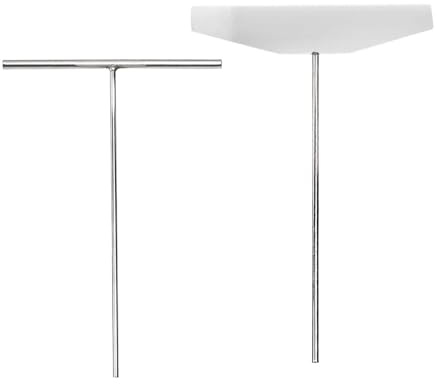 Esparcedor de Crepes en Forma de T, Herramienta de Acero Inoxidable para Cocinar Panqueques, Kit de Cocina- Volteador De 13 Cm