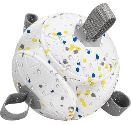 Hund Kauspielzeug Fetch Ball – 15 Cm Hund Kauspielzeug Ball | Zahnreinigung Spielzeug – ETPU - Interaktiver 15 Cm Hundeball Fördert Zahnpflege Spiel Und Training Drinnen Draußen