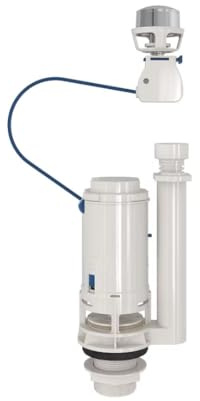 Bemis Foyers Flush Valve. Adjustable, Water Saving Toilet Flush System Replacement, Fits 1.5 Outlet. Adjustable Push Button for Top, Side or Front of the Cistern