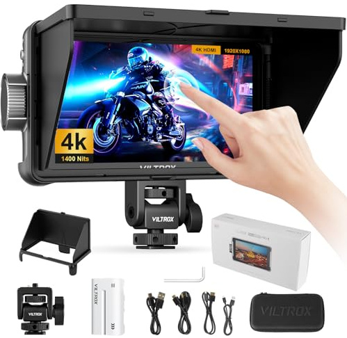 VILTROX DC550 Pro II 5.5 Moniteur De Champ pour Appareils Photo DC-550 Pro(2026) pour DSLR Moniteur Tactile pour Appareils Photo 4K 1400Nits Moniteur pour Sony Canon Nikon 3D LUT 1920x1080 IPS