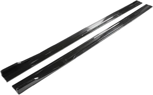 Jupe Latérale pour BMW pour VW pour Golf MK 6-7 Extensions De Bas Caisse Universelles Diffuseurs Ailettes Et(Glossy Black)