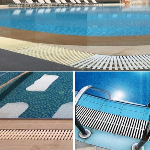Rejilla de desbordamiento de 1 agujero, filtro de canalón de polipropileno resistente, cubierta de protección de piscina, rejilla de drenaje para terraza, accesorios esenciales para la seguridad