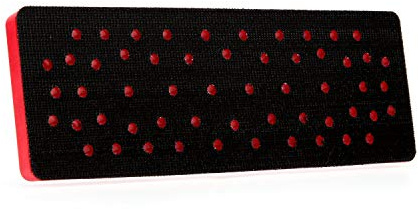 3M Hookit Clean Schleifpad, 33 Löcher, für Exzenter- und Exzenterschleifer, Klettverschluss, 70 mm x 198 mm x 12,7 mm, 28531