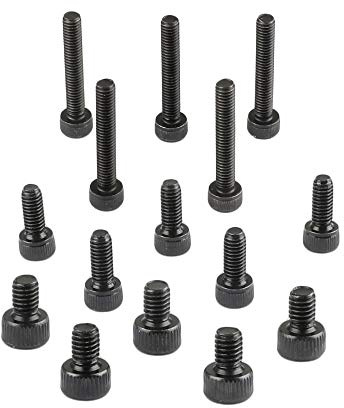 CAMVATE Three Types M4 Threaded Screw Pack (15 pcs,M4X8mm,M4X10mm,M4X22mm) - 1955
