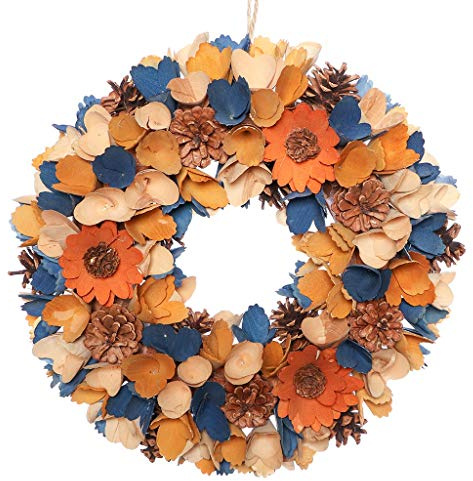 Autumn Wreath Large Wildflower Front Door Wall Hanging Garland Ornament Halloween Door Decorations