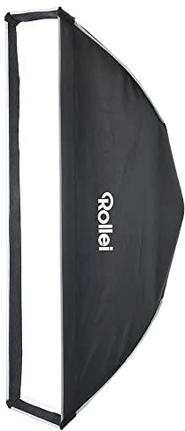 Rollei Klick-Striplight 35 cm x 140 cm Softbox mit Grid. Leicht auf zu bauender Klick-Lichtformer ideal für Fashion und Portrait Aufnahmen.