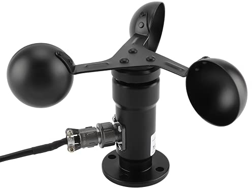 ciciglow Windgeschwindigkeitssensor 4-20mA Feuchtigkeitsdichtes Anemometer mit stabiler Basis zur Windmessung in Umweltschutzschiffen