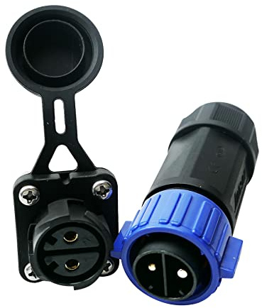 Trolling Motor Stecker Buchse Set, Marine Boot DC Power Connector 12/24/36/48 Volt Wasserdicht für Trolling Motor/Down Rigger/Angelrolle