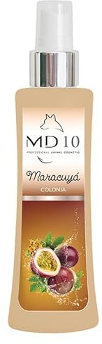 Colonia para Perros - Perfume para Perros - Duradero y Respetuoso con el pH - Apto para Todas las Razas y Edades - Sin Parabenos ni Siliconas - Fragancia de Maracuyá - 100 ml - MD10 COLLECTION