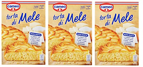 3 x Cameo Preparato per Torta di Mele Preparado para Pastel de Manzana Productos para Pastelería 308 g Mezcla para Pasteles