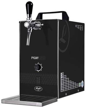 Komplett Set - Bier Zapfanlage, Bierzapfanlage PYGMY 25/K Limited Edition mit Membranpumpe, 1-leitig Trockenkühlgerät aus Edelstahl, 35 Liter/h, inkl. Schanksäule, Zapfkopf:5 Liter Adapter