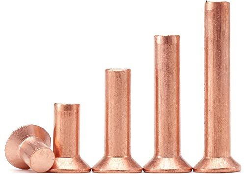 50 Stk./20 Stk./10 Stk. M3x4mm~30mm Vollkupfernieten Senkkopf Selbststeckniete GB869 DIN661-20 Stk. M3x12