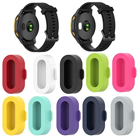 FitTurn 10pack Colorful Anti Dust Plug Kit Dustproof Kit for Garmin Forerunner 265/265s/965 Charging Mouth dust Plug Protecting The Charging Function