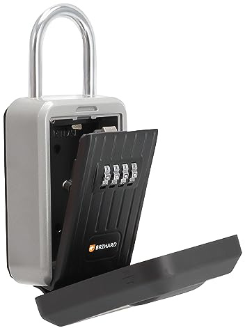 Brihard Key Lock Box All Season mit wasserdichter Abdeckung, tragbar mit Bügel oder an der Wand montierbar großer interner Aufbewahrungs Kombinationsschlosskasten zum von Haus und Autoschlüsseln