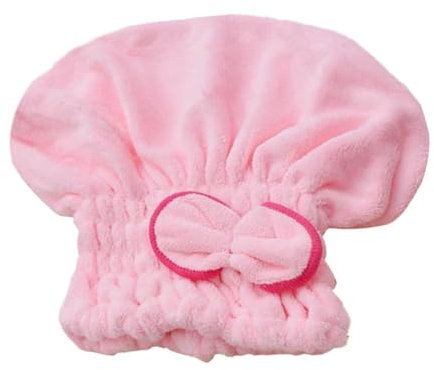 Elastischer Bade-haartrockner mit Schleife Haartrockenhaube Ultraweich Schnelltrocknende Haarhaube Duschhaube für Damen