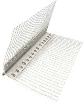 5x Handelskönig Tropfkantenprofil mit sichtbarer Tropfkante 200 cm = 10 m Profil PVC mit Gewebe
