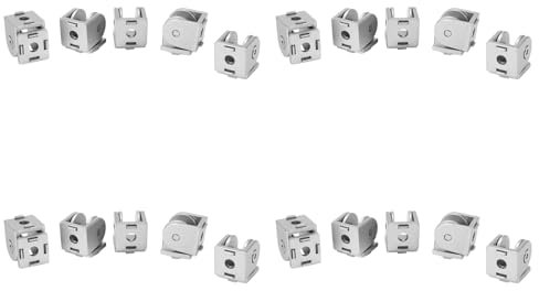Oikabio 20Pcs Zinc Alloy Pivot Joint for Aluminum Extrusion Profile 2020 Series, Flexible Pivot Joint for 2020 Aluminum Profile