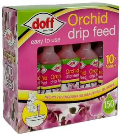 SOTL® 2X Orchid Drip Feeders Ready-to-Use for Hanging Baskets & Tubs Easy to Use Help in the Growth of Vibrant Colours & Bloom House Plant Food (2 x 10PK)