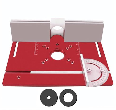 Piastra di inserimento per fresatrice per legno, guida accurata per router da tavolo, lavorazione del legno, piastra per fresatrice multifunzione