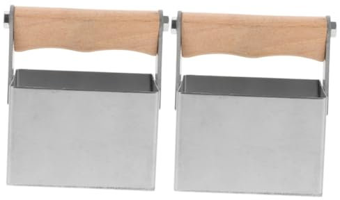 OFFSCH 2stücke Edelstahl Honigschneider Mit Holzgriff Rechteckiger Honigschneider Für Bienenzucht Langlebig Und Effizient Zubehör Für Imker