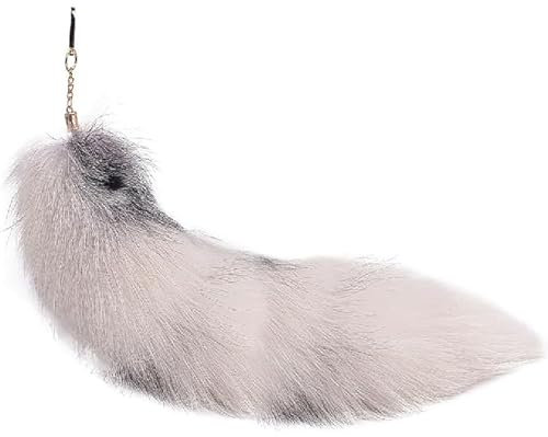 Nocyclonic Fuchsschwanz Anhänger fox tail Fuchsschwanz Anhänger etwa 43cmFuchsschwanz-Schlüsselanhänger, Anhänger, Frauen, Schlüsselanhänger, Pompoms, Schlüsselanhänger (N)