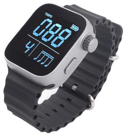 Metronom Uhr Tragbare Vibrierende Metronom Armbanduhr Leise Metronom Elektronisches Metronom Sport Musik Metronom für Klavier Gitarre Violine Flöte Trommel