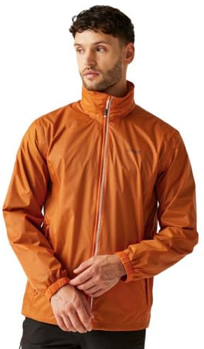 Regatta Mens Lyle IV Waterproof Packaway Jacket Lightweight Breathable Walking Raincoat