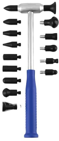 Remover De Ding Del Automóvil - Martillo De Eliminación De Precisión De Ding | Herramienta De Toque De 15 Head Establecida Para Reparación De Abolladuras Automáticas | Arregle El Daño Del Vehículo En