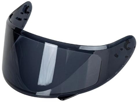 L6NqIAG Visière de Casque for Moto intégrale, visière de Casque, lentille, Accessoires de Casque Visiere Casque Moto(Black Tea Lenses)