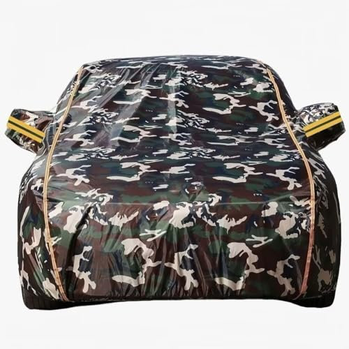 Telo copriauto da esterno Copriauto Per Peugeot 208 | Telone Per Auto Personalizzato Antipioggia Anti-uv Antigraffio Copertura Protettiva Esterna Con Chiusura Antifurto(Camo)