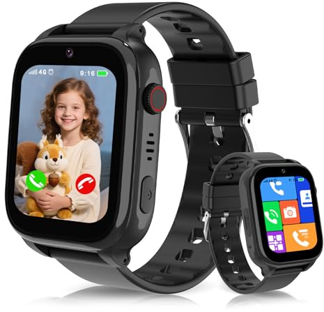 YEDASAH 4G Smartwatch Kinder, Kinder Smartwatch mit GPS und Telefon, Videoanrufe, SOS, Voice Chat, Schulmodus, IP68 Wasserdicht, Wecker, Geschenke für Mädchen und Jungen