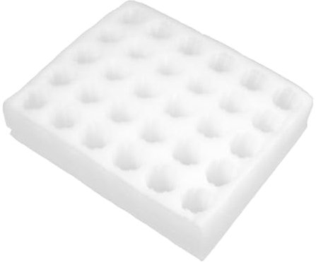 IMIKEYA Scatola per Trasporto Uova 30 Celle in Epe Bianco Assorbimento Urti, Protezione e Grande Capacità per Confezionamento e Conservazione Sicura