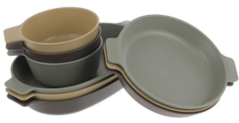 Toyvian Vaisselle Plastique Bol Pour Maison Bol Délicat Exquis Assiettes Extérieur Vaisselle De Camping Assiettes Et Ustensiles De Pique-
