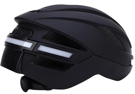 Lazmin112 Casque de Vélo avec Caméra, Enregistreur Vidéo HD 1080p, BT Casque de Vélo Intelligent, avec Feu Arrière, Lecteur de Musique, Télécommande, Objectif Grand Angle 170° (Black)