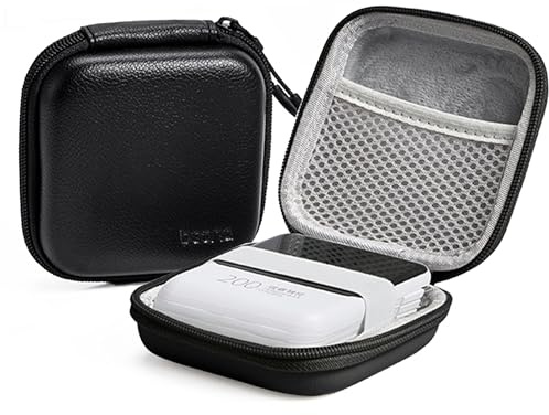 Linpr Portable Charger Case, Tech Electronic Organizer Bag, Jet Black, M | Small Travel Storage Pouch for Laptop Accessories, MacBook Power Adapter, Charging Cords, USB Drives, Power Bank