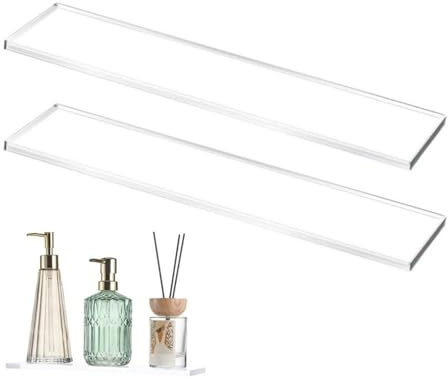 Insertos para estantes en armarios - acrílico transparente 2 piezas de almacenamiento - estantes de almacenamiento de cocina | Para armario de despensa, apartamento, artículos de tocador de cocina